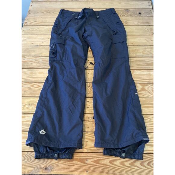 Sessions Cargo Winter 5k Waterproof Snow Pants Size Large Women’s Black - Picture 1 of 10